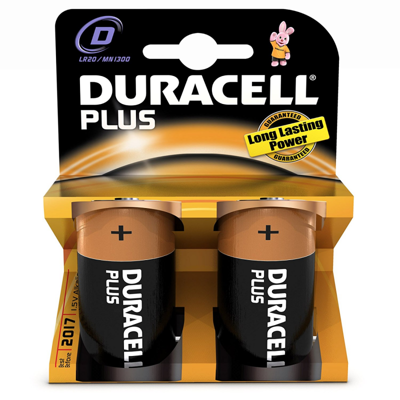 PILA ALCALINA POWER PLUS D TORCIA - 3985004 - DURACELL
