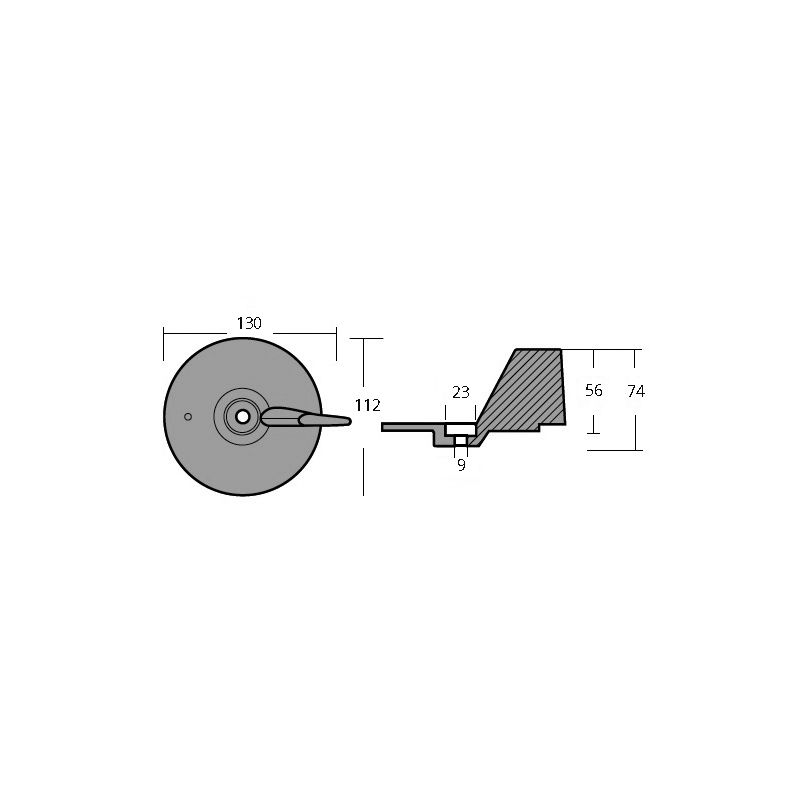 PINNA PER MOTORI HONDA 75/130 HP — SKU 2626960 — immagine 2
