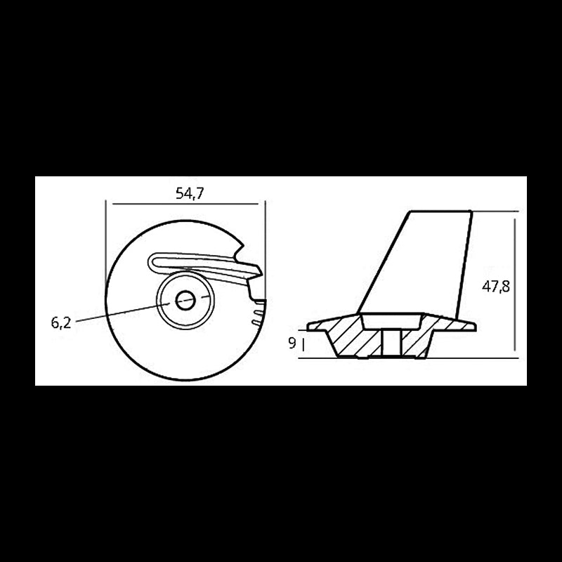 PINNA IN ZINCO MFS 8-20HP 4T - 2626758 - TECNOSEAL