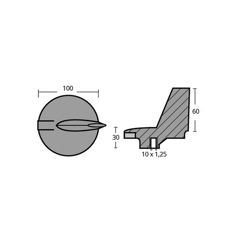 PINNA DIREZIONALE IN ALLUMINIO - 2626458A - TECNOSEAL