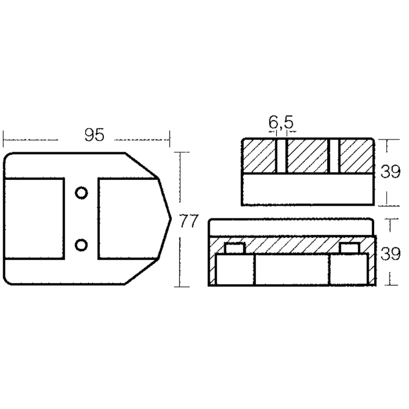 PLACCA IN ZINCO PER MOTORI MERCRUISER — SKU 2626330 — immagine 2