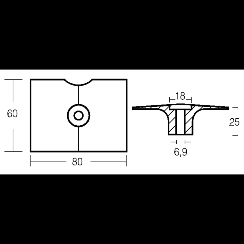PLACCA MOTORI 4T IN ALLUMINIO - 2626426A - TECNOSEAL
