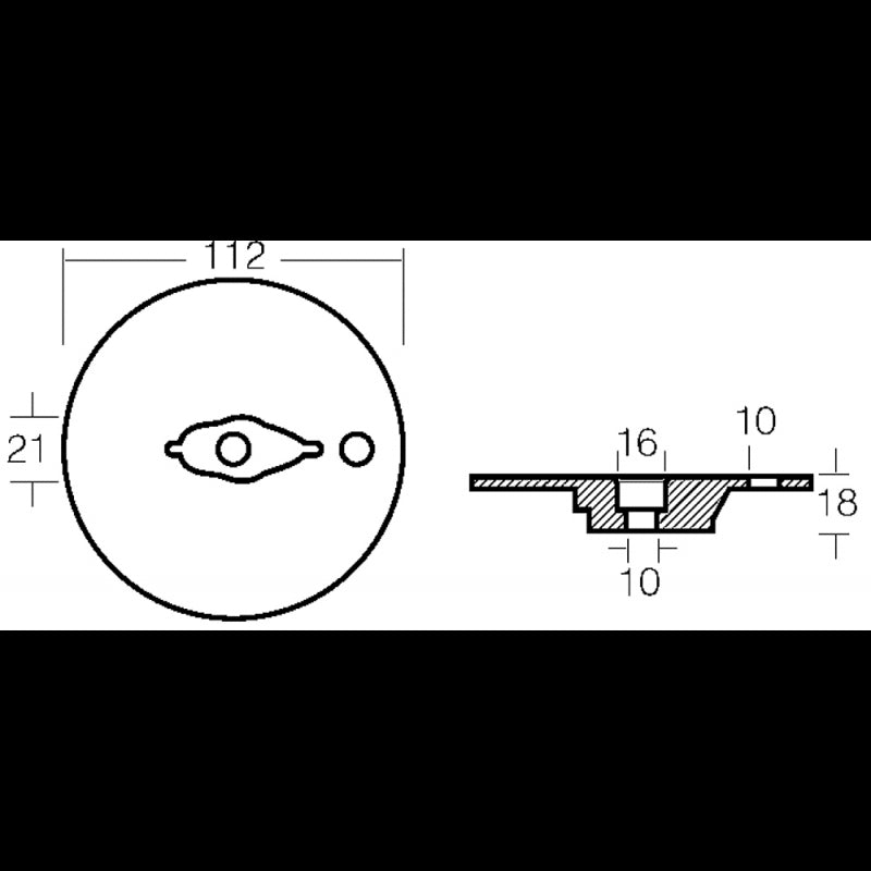 PLACCA MERCRUISER BRAVO - 2626323 - TECNOSEAL