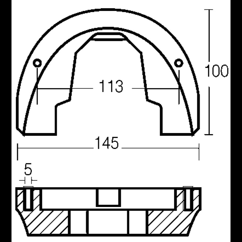 PLACCA IN ZINCO PER OMC - 2626207 - ENRICO POLIPODIO