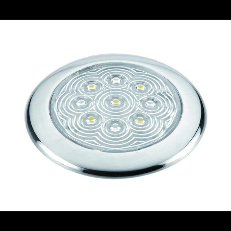 PLAFONIERA INOX A 5 LED Ø MM.94x11h - 4000701 - AAA