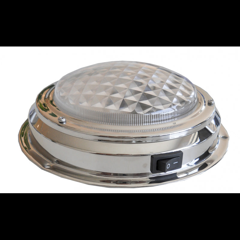 PLAFONIERA INOX Ø MM.168 x 46H 12V - 4040798 - AAA