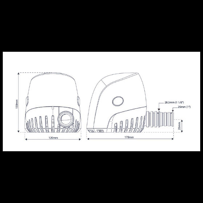 POMPA ORCA AUTO 1300 GPH 12V - 1603010 - WHALE
