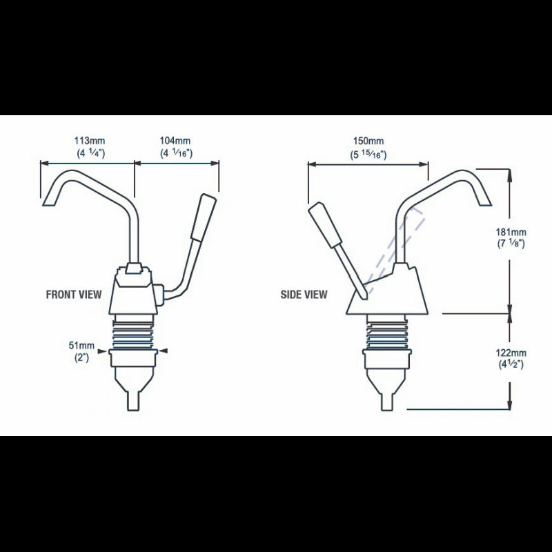 POMPA A MANO FLIPPER FRESH STD MK4 - 2401002 - WHALE
