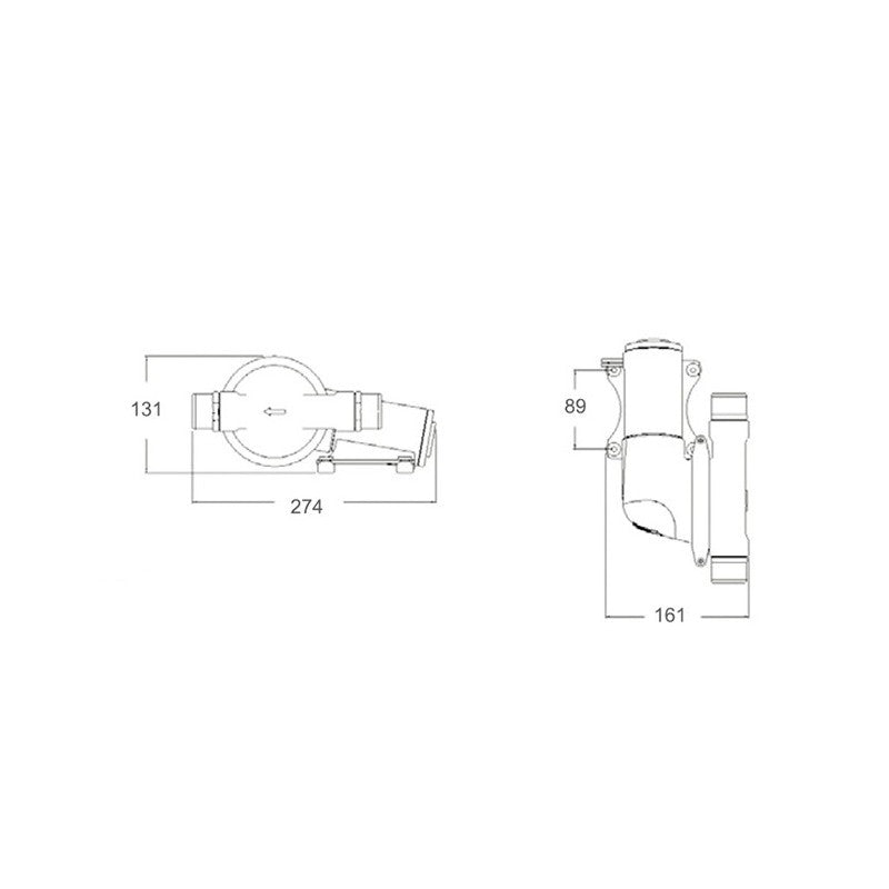 POMPA SCARICO ACQUE NERE 24 V. - 1616597 - JABSCO