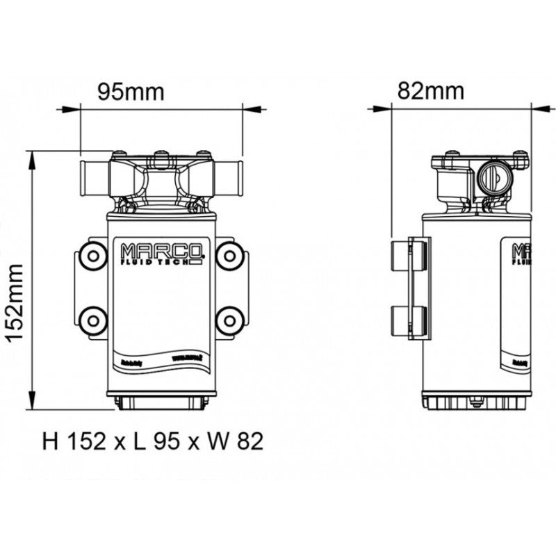 POMPA UP1-J 24 V. - 1600003 - MARCO