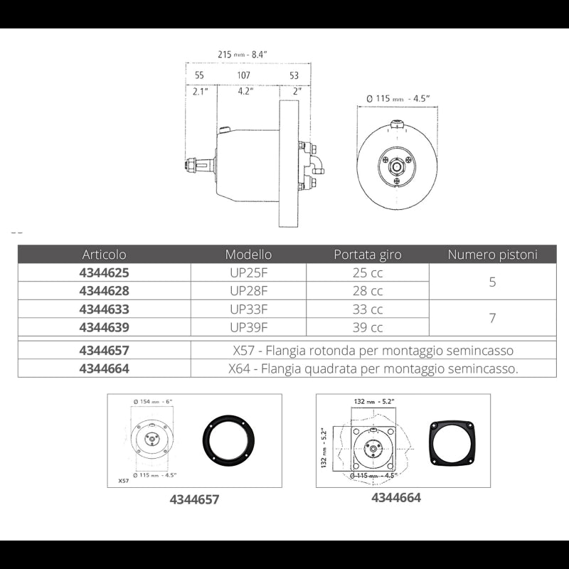 POMPA UP25F - 4344625 - ULTRAFLEX