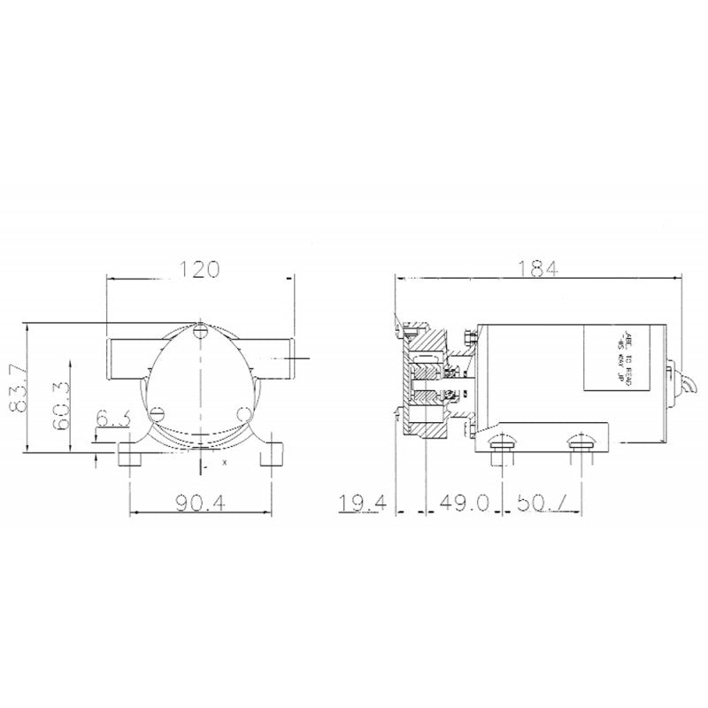 POMPA WATER PUPPY 2000 12 V - 1616132 - JABSCO