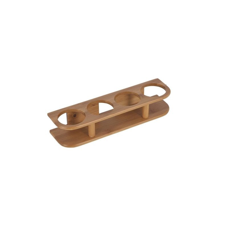 PORTA 4 BICCHIERI IN BAMBOO - P5998704 - PLASTIMO