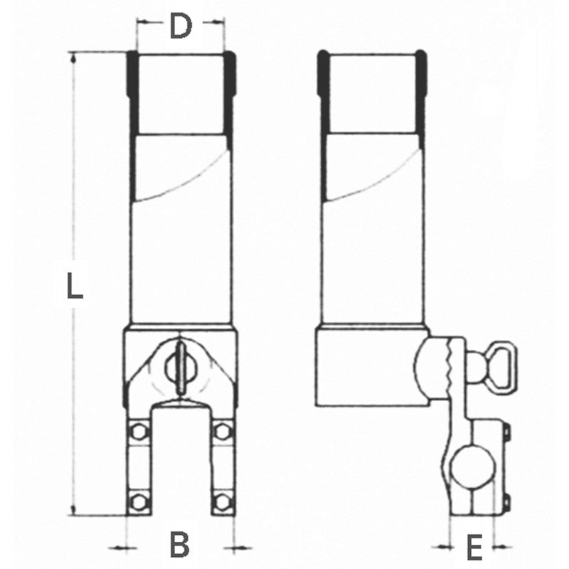 PORTACANNA INOX 316 - 2828103 - FORNITURE NAUTICHE ITALIANE