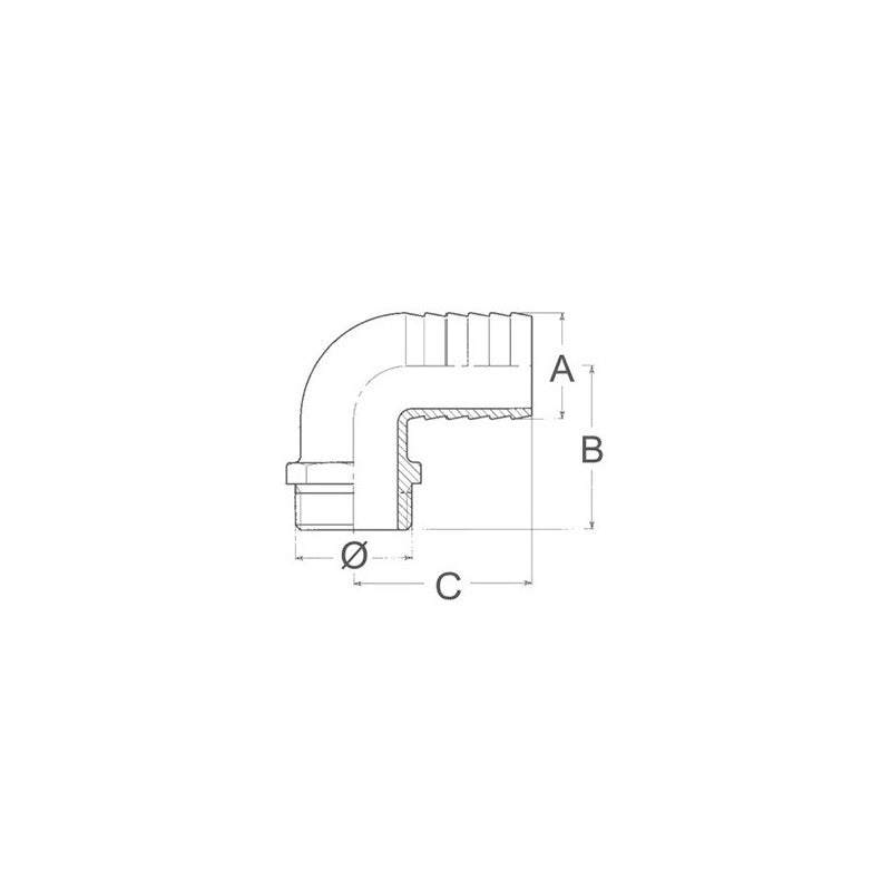 PORTAGOMMA CURVO DA 3/8X15 - 1818452 - GUIDI