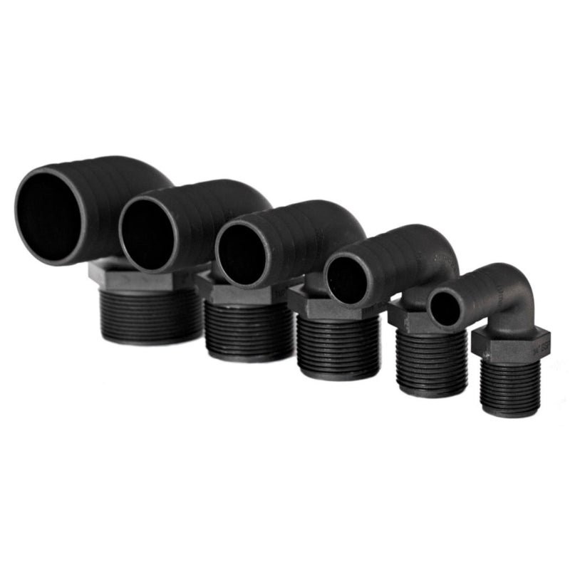 PORTAGOMMA NERO 90° FILET 2" 50MM - 1804881 - TRUDESIGN