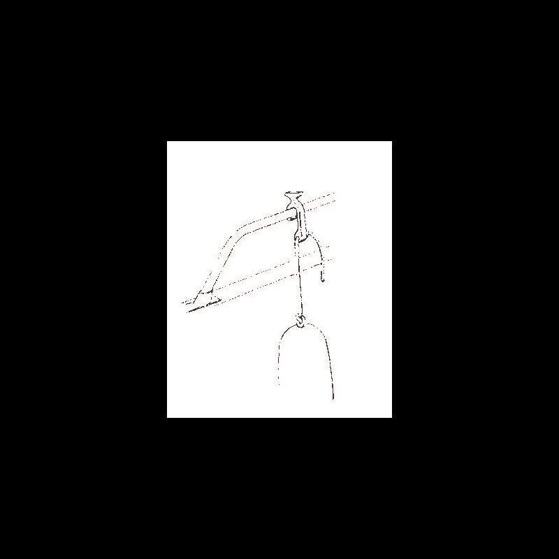 PORTAPARABORDO NERO - 1515300N - NUOVA RADE 2 pz