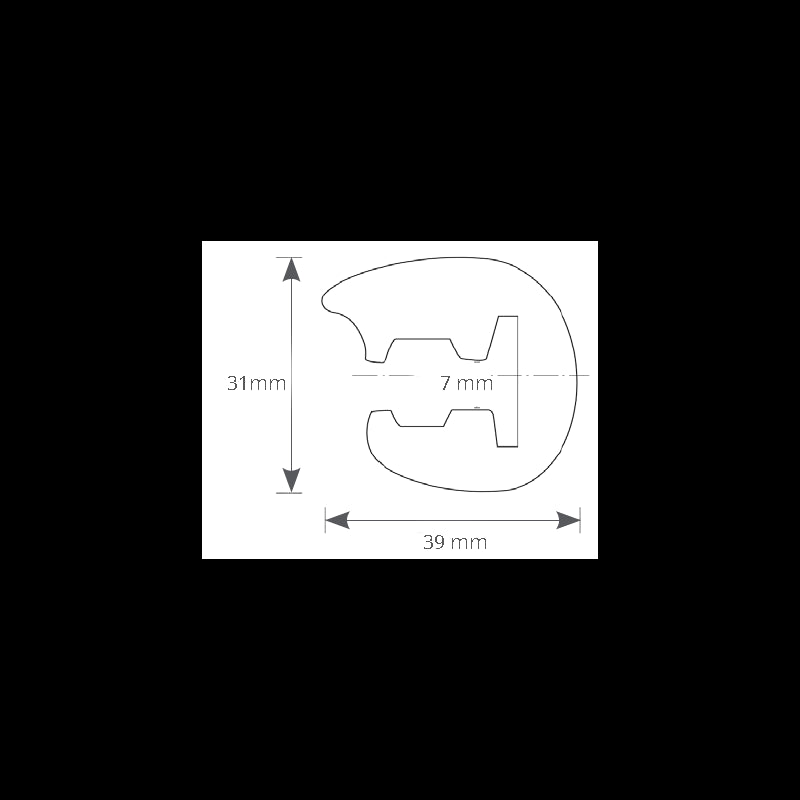 PROFILO L35 NERO MT 25 - 6566061 - TESSILMARE