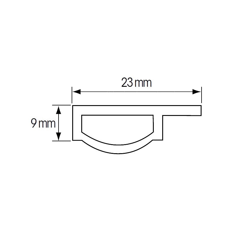 PROFILO LED MODELLO D - P64647 - PLASTIMO