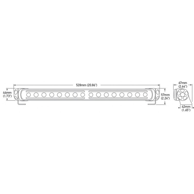 SEA HAWK 470 NERO  LATERALE BIANCO - 4025195 - HELLA MARINE