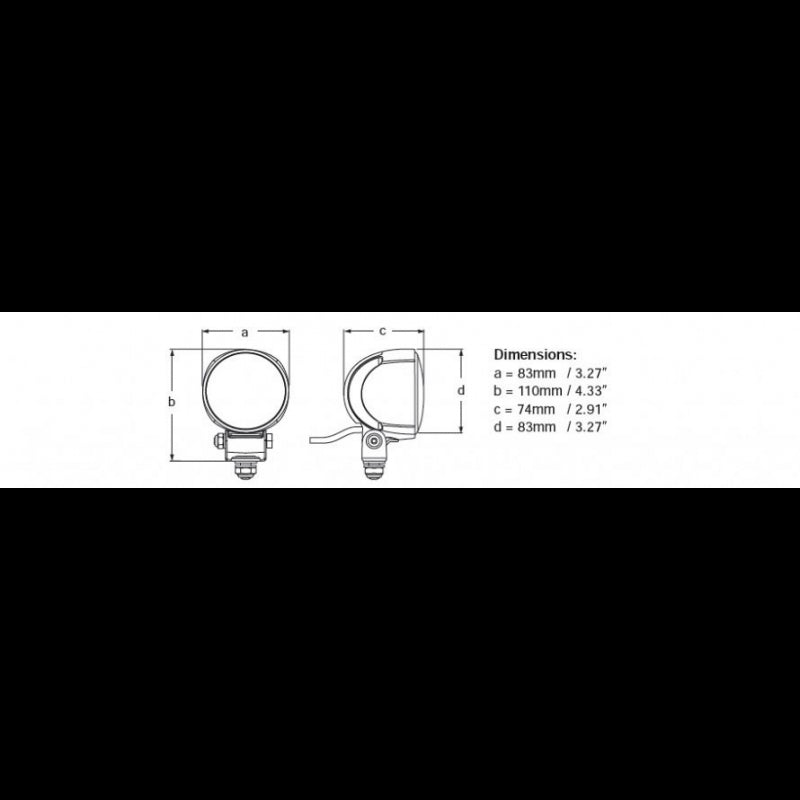 PROIETTORE A LED M70 RAGGIO LUNGO - 4025161 - HELLA MARINE