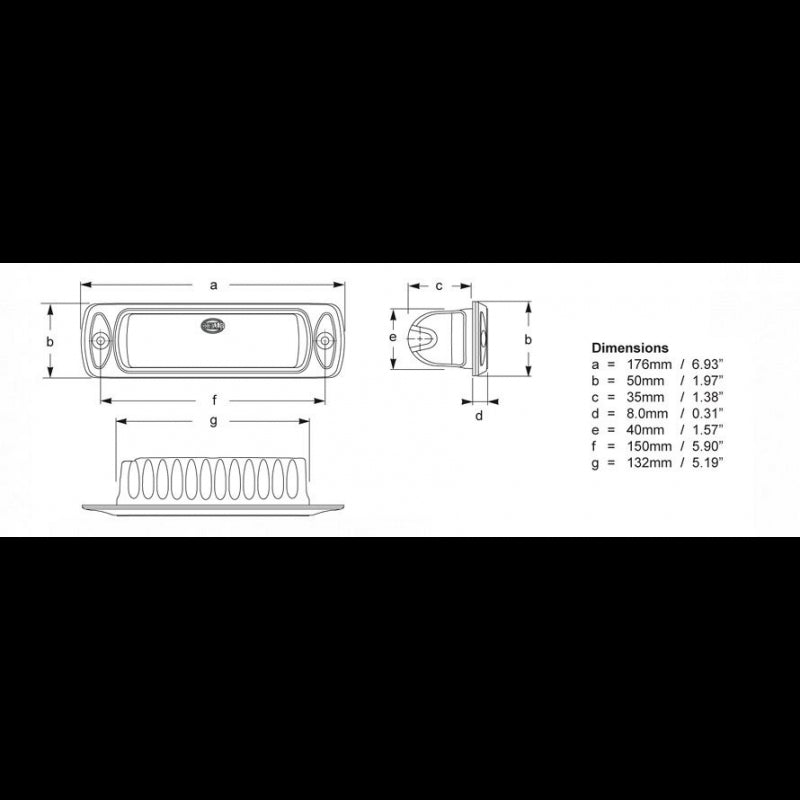 SEA HAWK R INCASSO ILLUM. DIFFUSA - 4025210 - HELLA MARINE