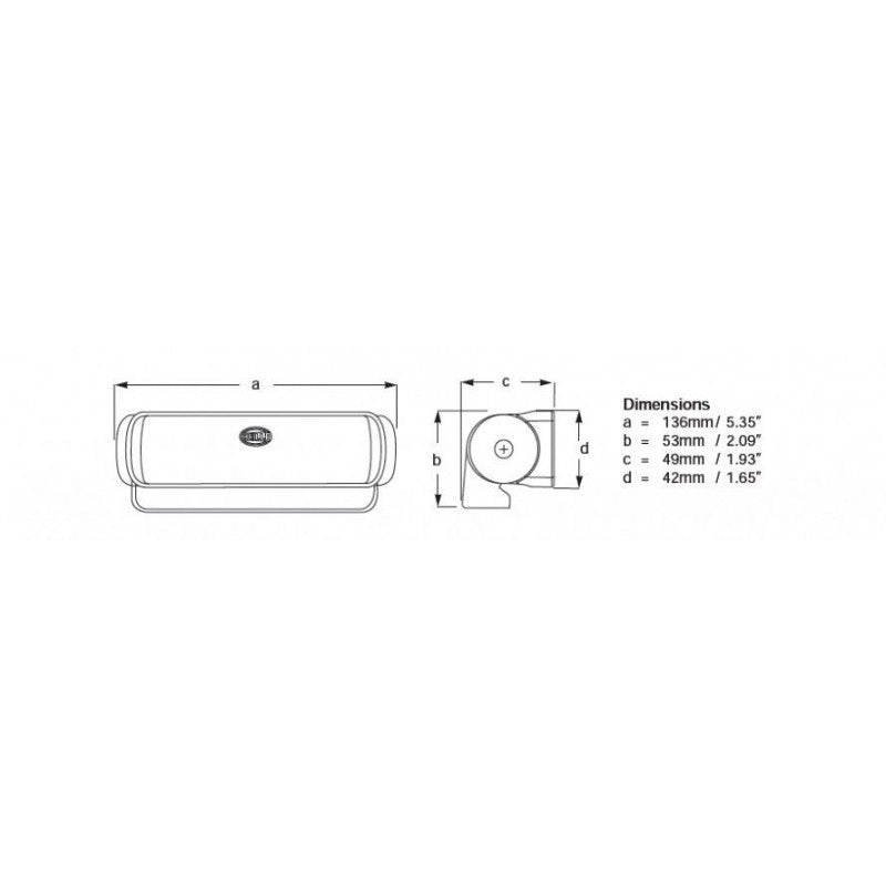 SEA HAWK LED SPOT NERO - 4025203 - HELLA MARINE