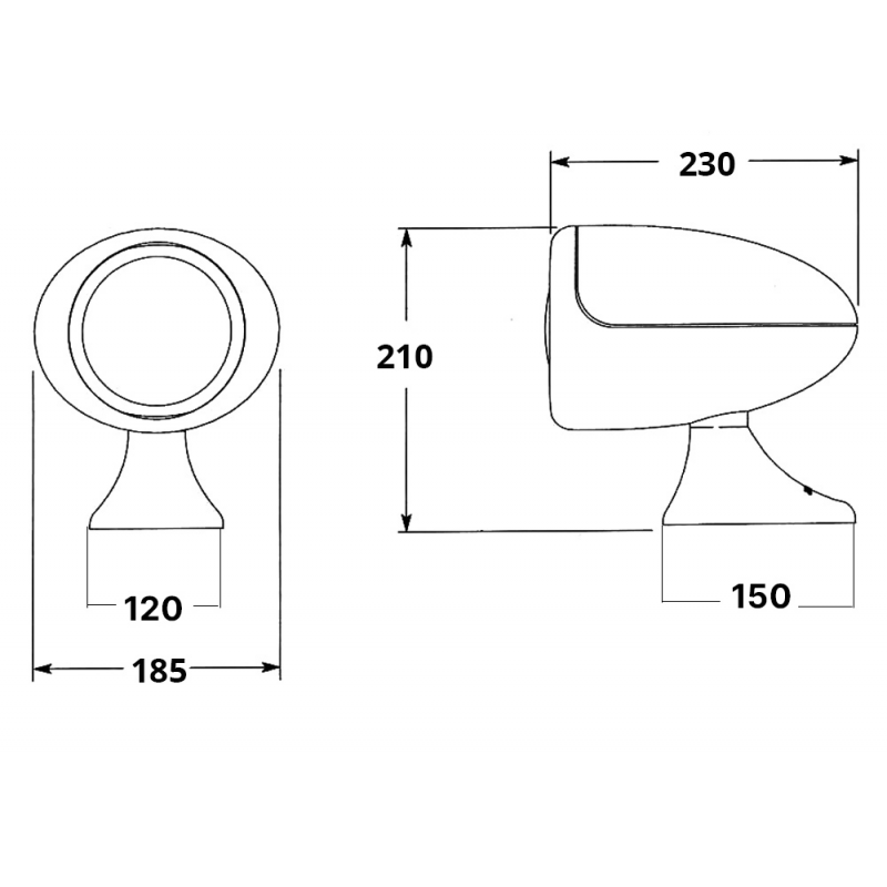 PROIETTORE ORIENTABILE IN ABS — SKU 4040422 — immagine 2