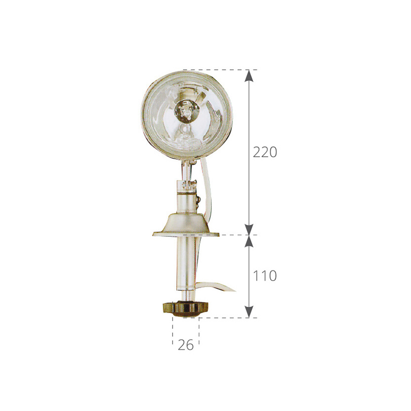 PROIETTORE ORIENTABILE IN ACCIAIO INOX — SKU 4040432 — immagine 2