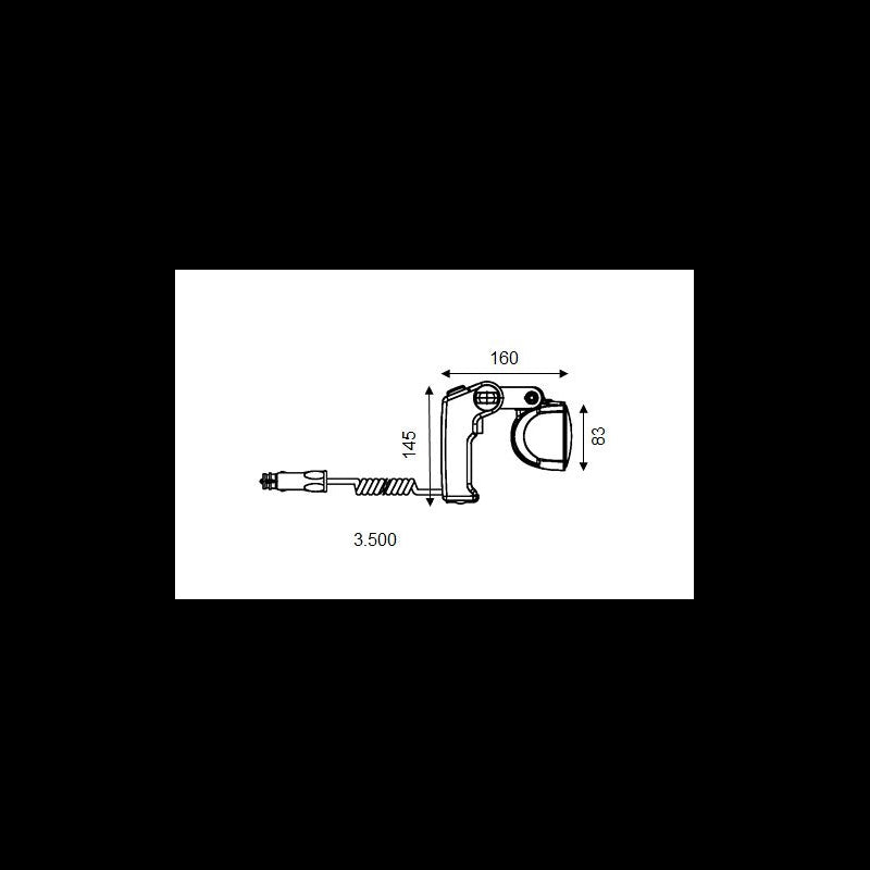 PROIETTORE PORTATILE RAGGIO LUNGO - 4025171 - HELLA MARINE