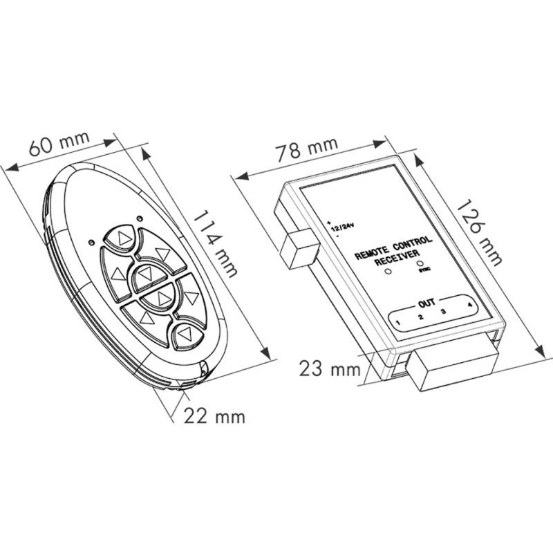 RADIO REMOTE CONTROL - 0303588 - LOFRANS