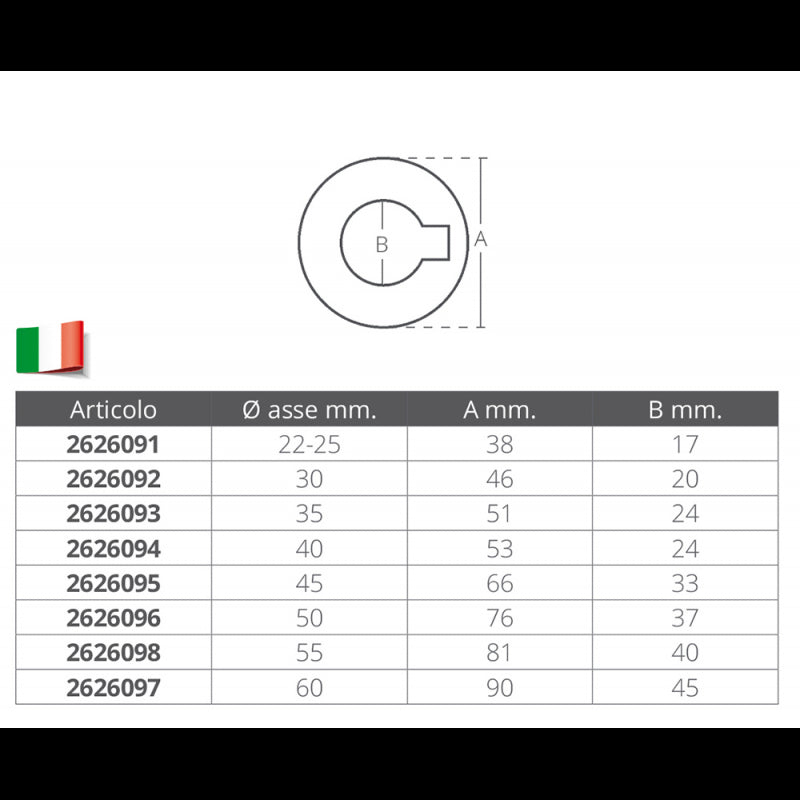 RONDELLA INOX Ø MM.50 - 2626096 - ENRICO POLIPODIO