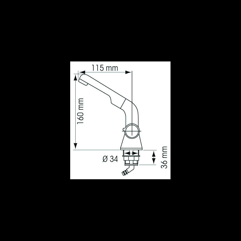 RUBINETTO MISCELATORE - P28593 - PLASTIMO