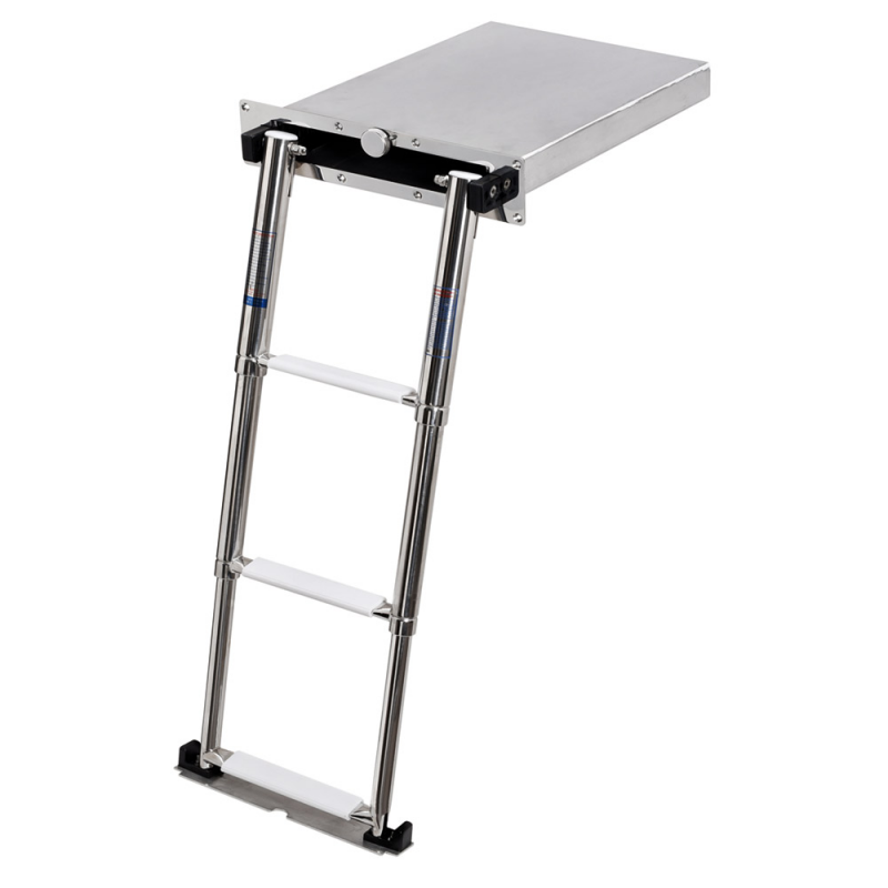 SCALETTE TELESCOPICHE A SCOMPARSA IN ACCIAO INOX — SKU 3030393 — immagine 1