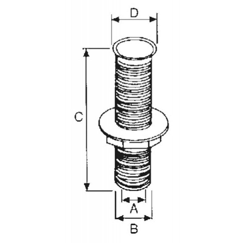 SCARICO OTTONE Ø MM.22,67 - 2323870 - FORESTI