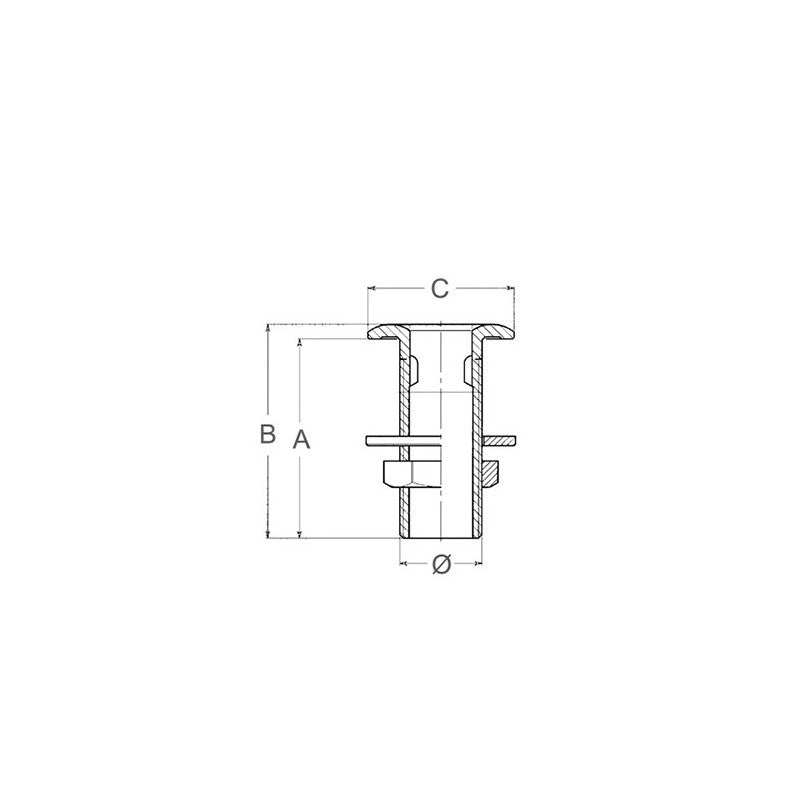 SCARICO A MARE IN OTTONE LUCIDO — SKU 1818201 — immagine 2