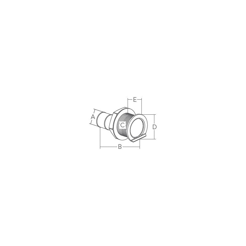 SCARICO PVC/INOX Ø MM. 52 - 1805252 - MARINE TOWN