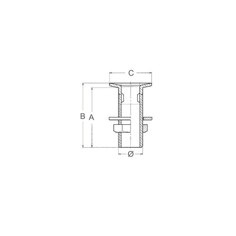 SCARICO POZZETTO IN OTTONE CROMATO — SKU 1818241 — immagine 2