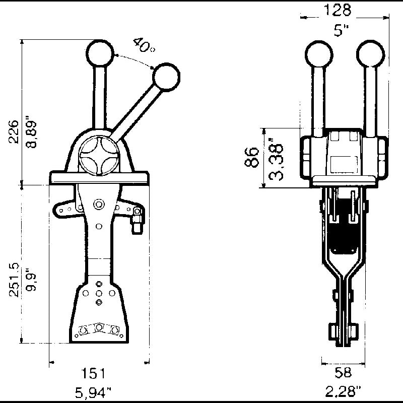 SCATOLA COMANDO B101 - 4242026 - ULTRAFLEX