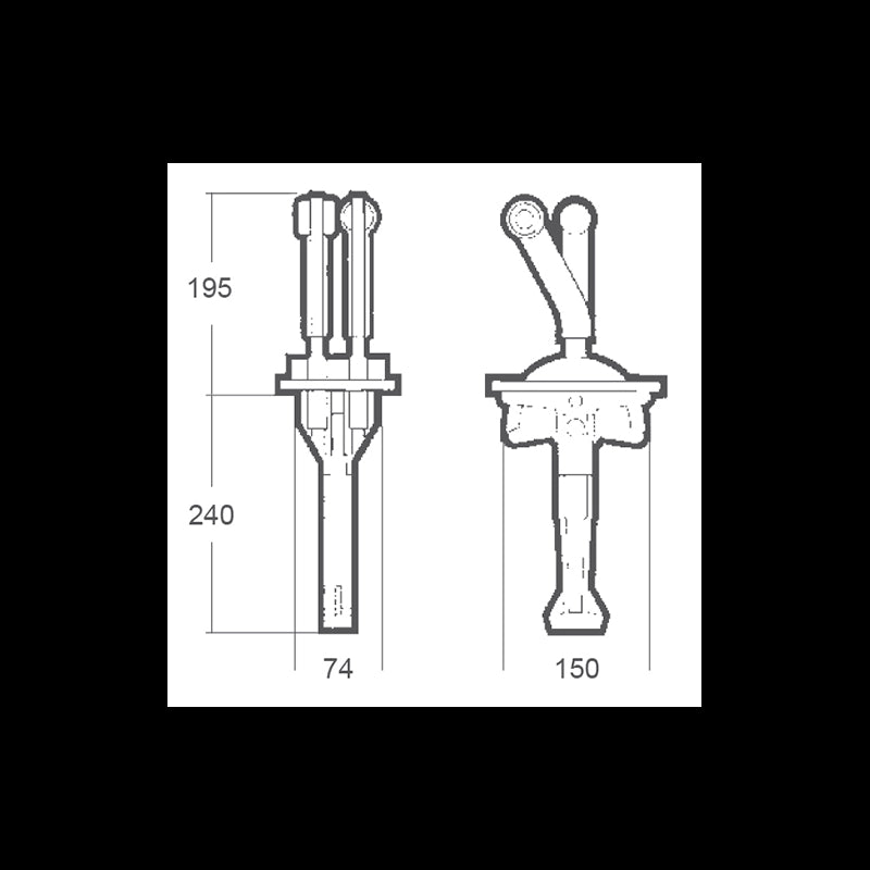 SCATOLA COMANDO B204 - 4242045 - ULTRAFLEX