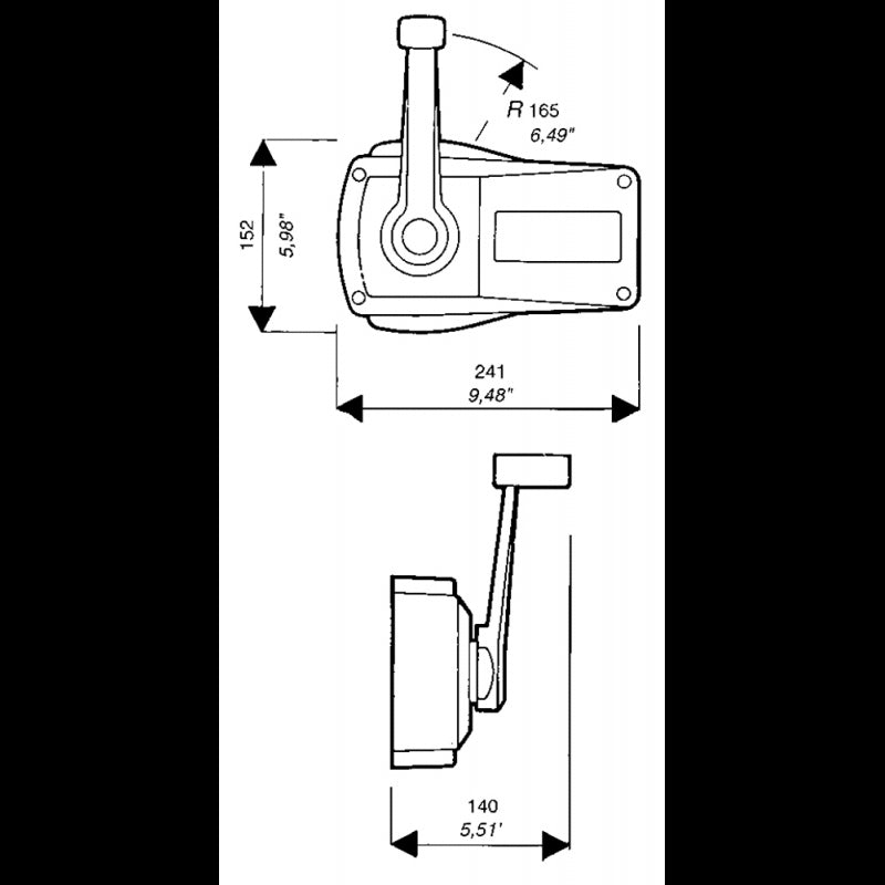 SCATOLA COMANDO B90 NERA - 4242009 - ULTRAFLEX
