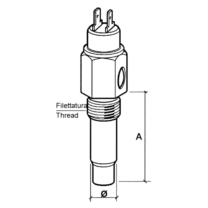 SENSORE TEMP. ACQUA C/ALLARME - 5454081 - FORNITURE NAUTICHE ITALIANE