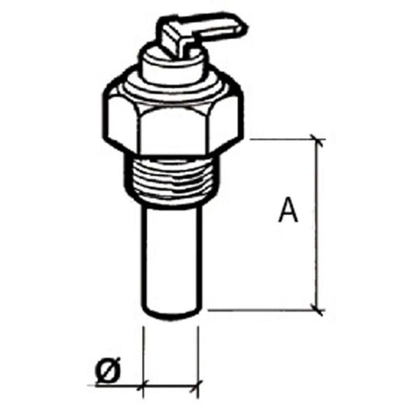SENSORE TEMPERATURA OLIO M14X1,5 - 5454011 - FORNITURE NAUTICHE ITALIANE