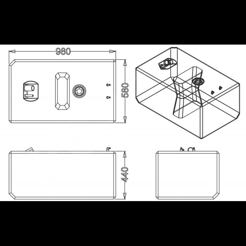 SERBATOIO CARBURANTE LT.207 - 2323187 - SIC DIVISIONE ELETTRONICA