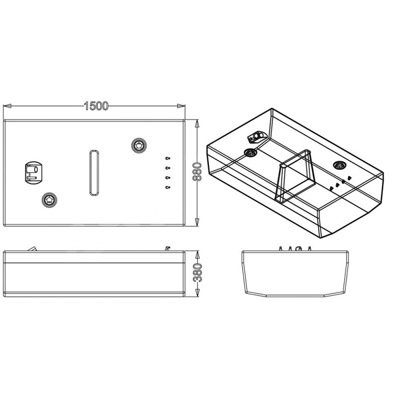 SERBATOIO CARBURANTE LT.450 - 2323191 - SIC DIVISIONE ELETTRONICA