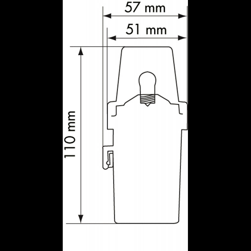 FANALE DI NAVIGAZIONE A PILA ROSSO - P28039 - PLASTIMO