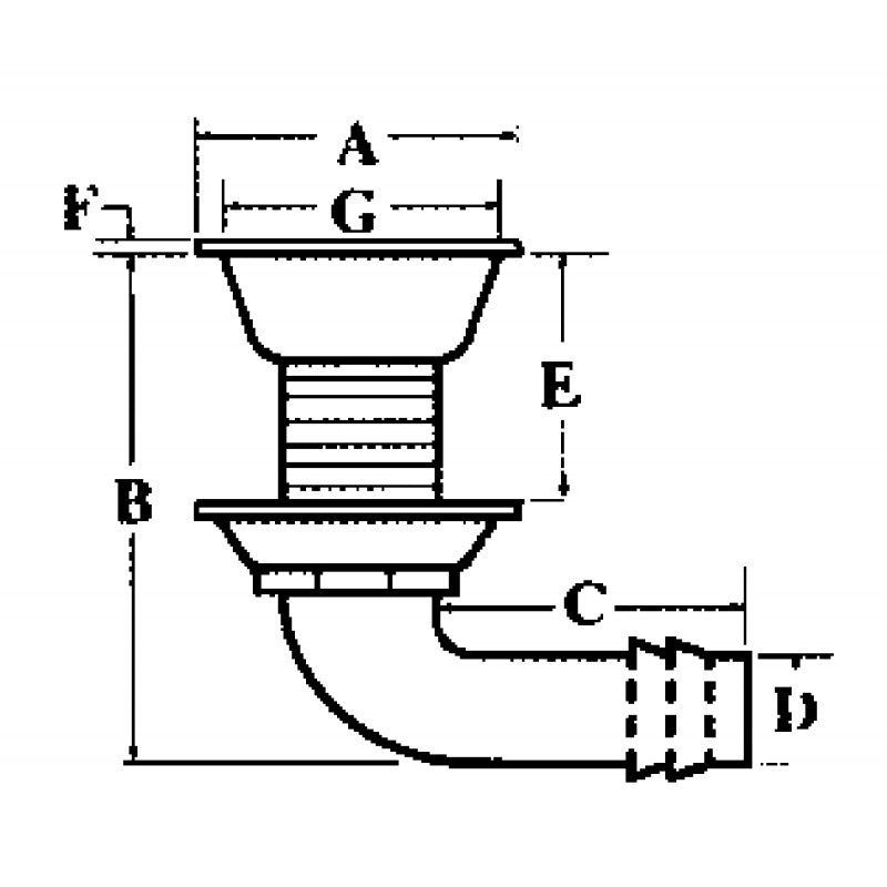 SFIATO INOX 316 CURVO Ø MM.20 - 2320223 - MARINE TOWN