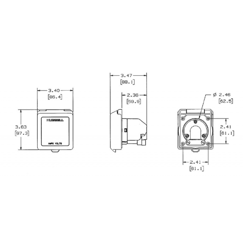 SPINA PVC BIANCO 16 AMP. - 3939542 - HUBBELL