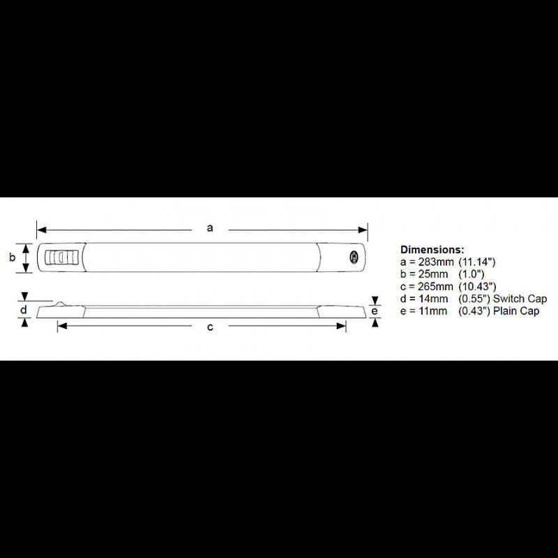 STRIP LED BIANCO/ROSSO 12V - 4025060 - HELLA MARINE