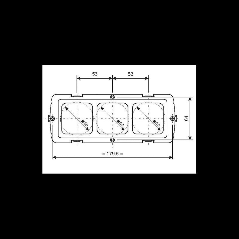 SUPPORTO A TRE MODULI - 3939463 - CBE